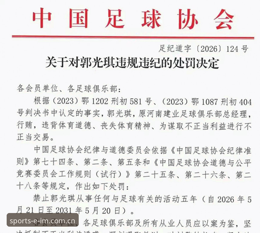 中国足协第三批禁足名单深度解析：65人受罚背后的行业整顿行动